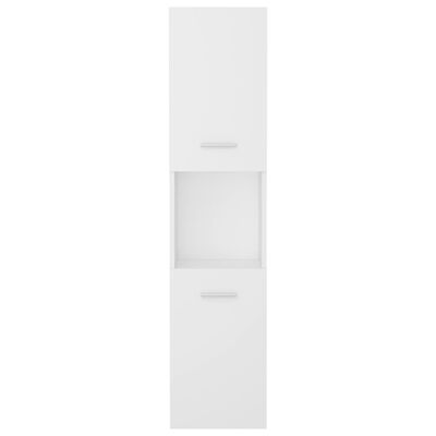 vidaXL Vonios kambario spintelė, baltos spalvos, 30x30x130cm, MDP