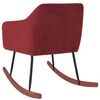 vidaXL Supama kėdė, raudonojo vyno spalvos, aksomas