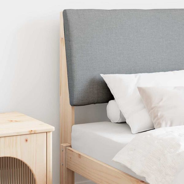 vidaXL Apmušta lovos galvūgalis Šviesiai pilka 80 cm