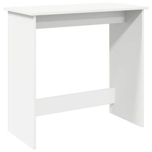 vidaXL Ra&scaron;omasis stalas, baltos spalvos, 80x40x75cm, MDP