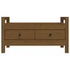vidaXL Koridoriaus suoliukas, medaus rudas, 80x40x43cm, pušies masyvas