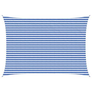 vidaXL Saulės &scaron;e&scaron;ėlio audinys Mėlyna ir balta 3 x 6 m HDPE