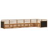 vidaXL Lauko sofos komplektas 6 pcs Natūrali 406 x 168,5 x 73 cm