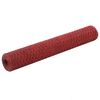 vidaXL Vielos tinklas su PVC danga, raudonas, 25x1m
