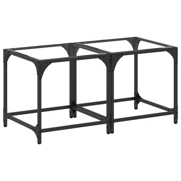 vidaXL Kavos staliukai, 2vnt., 40x40x40cm, plienas