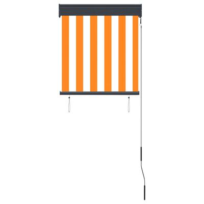 vidaXL Lauko roletas, baltos ir oranžinės spalvų, 60x250cm