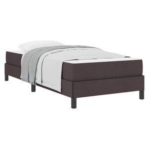 vidaXL Kiemas lova Tamsiai rudas 80 x 200 cm audinys
