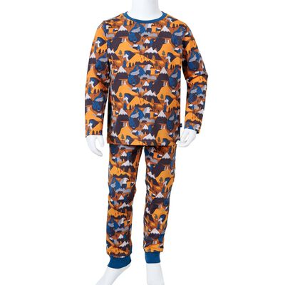 Vaikiška pižama ilgomis rankovėmis, smėlio spalvos, 92 dydžio