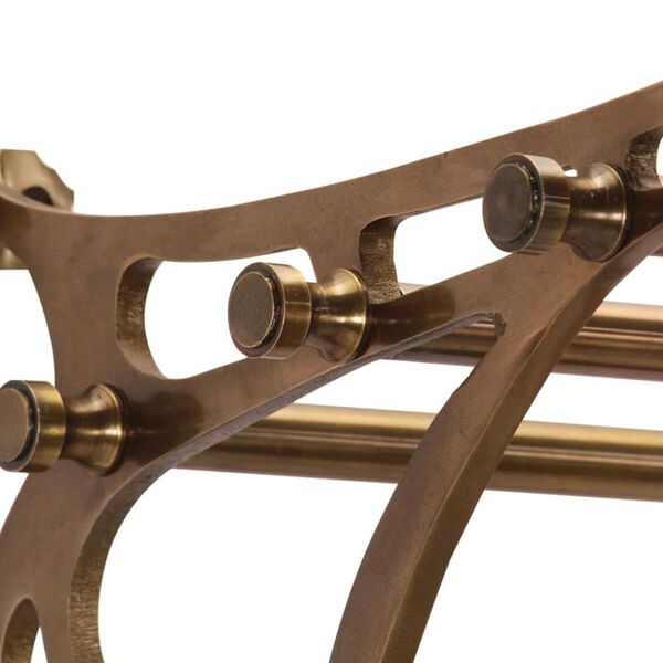 vidaXL Lagaminų stovas su kabliukais paltams, aliuminis, sieninis