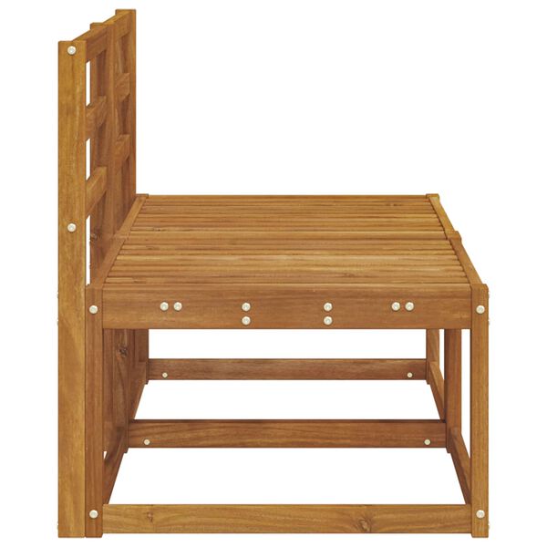 vidaXL 2 Vienetas Lauko Vidurinis Sofa Kietos akacijos mediena