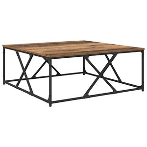 vidaXL Kavos staliukas Senovinis medis 100 x 100 x 40 cm