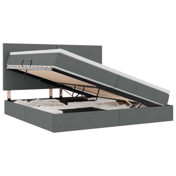 vidaXL Lova su daiktų laikymo vieta ir čiužiniu 200 x 200 cm