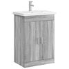 vidaXL Vonios baldų rinkinys Pilka Sonoma 61 x 40 x 84,5 cm