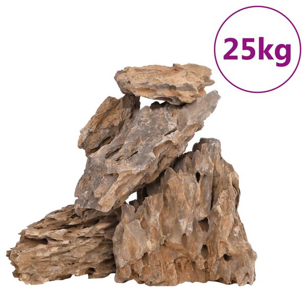 vidaXL Drakono akmenys, įvairių spalvų, 25kg, 10&ndash;30cm