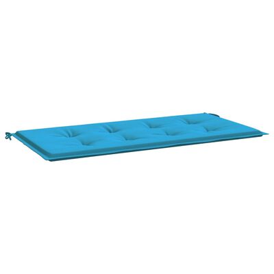 vidaXL Sodo suoliuko pagalvėlė, mėlynos spalvos, 120x50x3cm, audinys