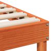 vidaXL Lovos rėmas Ruda 90 x 220 cm Kietos pu&scaron;ies mediena