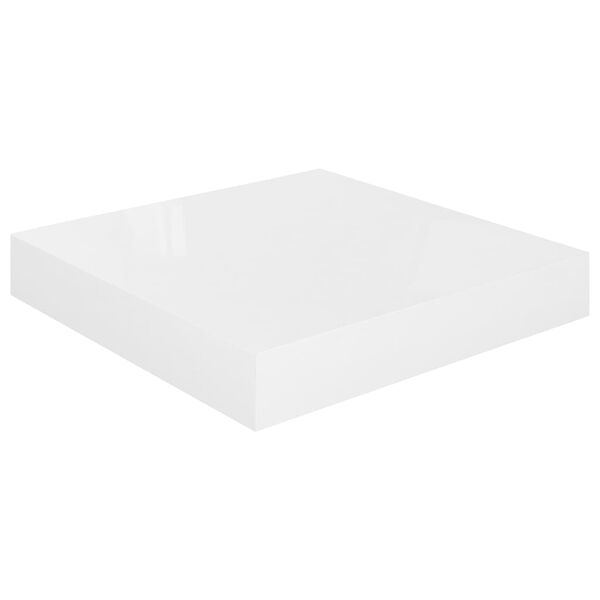 vidaXL Pakabinamos lentynos, 2vnt., baltos, 23x23,5x3,8cm, MDF