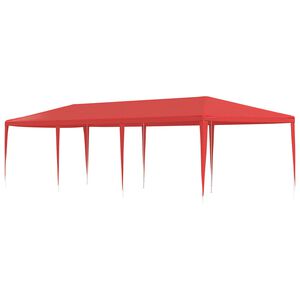 vidaXL &Scaron;ventės palapinė Raudona 900 x 300 x 255 cm PE ir plienas