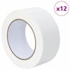 vidaXL Dažytojo maskavimo juostos 12 pcs Balta 50mm x 50m Popierius