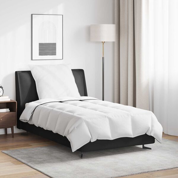 vidaXL Žiemos antklodė su pagalve 2 pcs Balta Plunksna