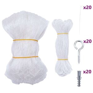 vidaXL Katės tinklas, permatomas, 3x2 m, nailonas