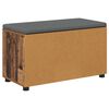 vidaXL Koridoriaus suolas su pagalve Senas medis 80 x 46 x 46 cm
