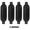 vidaXL Valties bortų apsaugos, 4vnt., juodos spalvos, 51x14cm, PVC