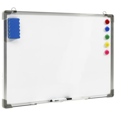 vidaXL Magnetinė sauso valymo lenta, baltos spalvos, 70x50cm, plienas