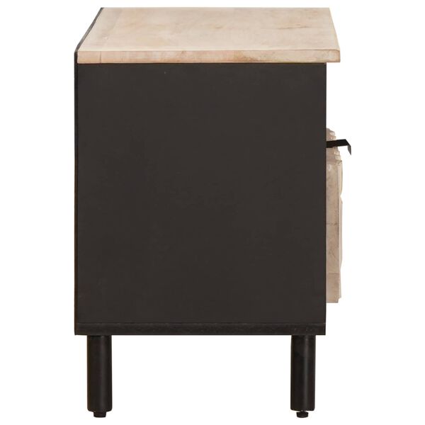 vidaXL Televizoriaus spintelė Baltos skalbimo apdaila 80 x 33 x 46 cm