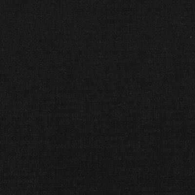 vidaXL Galvūgalis su auselėmis, juodas, 147x16x118/128cm, audinys