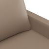 vidaXL Trivietė sofa, kapučino spalvos, 180cm, dirbtinė oda