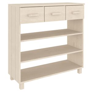 vidaXL Konsolinis staliukas HAMAR, medaus rudas, 90x35x90cm, pu&scaron;is