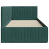 vidaXL Kampinė lovos konstrukcija Tamsiai žalia 90 cm x 190 cm Aksomas