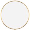 vidaXL Sieninis veidrodis, auksinis, 30cm skersmens, apskritas
