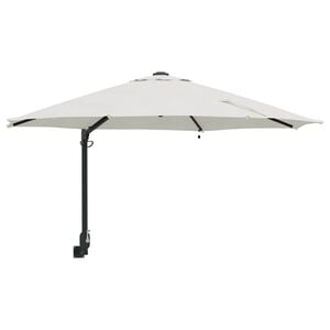 vidaXL Sodo skėtis Smėlio 248 x 248 x 148 cm Poliesteris ir plienas