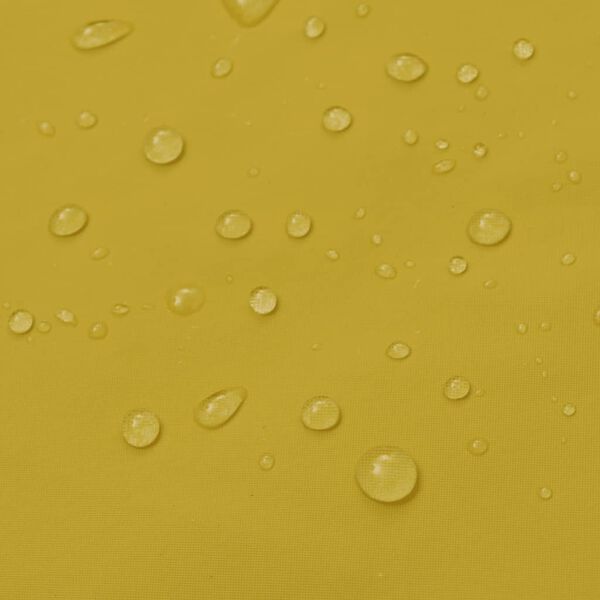 vidaXL Neper&scaron;lampamas ilgas lietpaltis su gobtuvu, geltonas XL