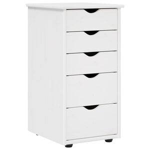 vidaXL Spintelė su stalčiais 34 x 39 x 61,5 cm Kietas pu&scaron;ies medis