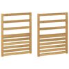 vidaXL Porankiai 2 pcs Balta 59 x 4 x 73 cm Kietos akacijos mediena