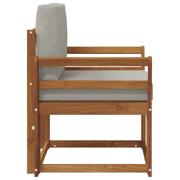 vidaXL Lauko sofa Tvirta akacijos mediena ir poliesteris