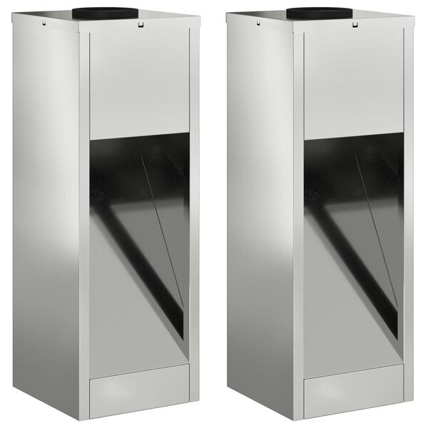 vidaXL Saulės LED takų šviestuvas 2 pcs Cinkuotas Cinkuotas