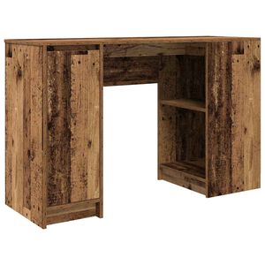 vidaXL Ra&scaron;omasis stalas, medienos, 120x42x76 cm, apdirbta mediena
