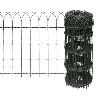 vidaXL Sodo tvora, 25x0,65 m, milteliniu būdu dengta geležis