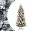 vidaXL Dirbtinė kalėdinė eglutė su rutuliuku 150 cm 150 LED