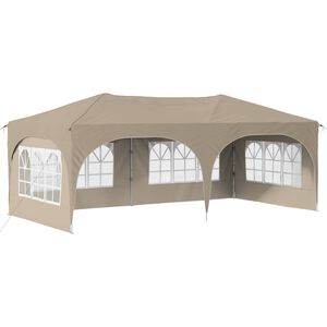 vidaXL Pop-up &scaron;ventinis palapinė Kreminė 575 x 288 x 245 cm