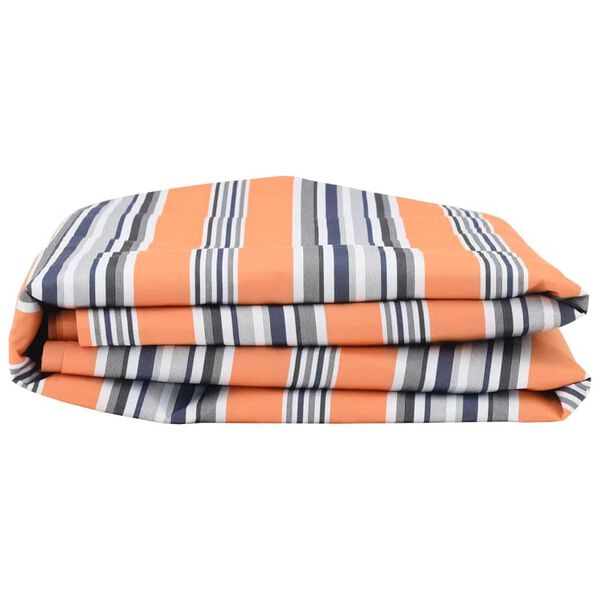 vidaXL Markizės pakaitinis audinys Mėlyna ir oranžinė 10 x 1.6 m