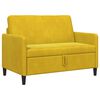 vidaXL Sofa su saugojimo vieta Geltona 122 x 78 x 87 cm Poliesteris