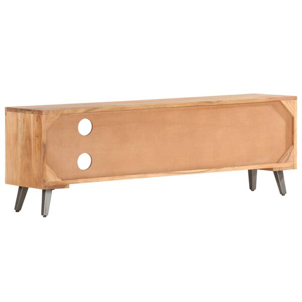 vidaXL Televizoriaus spintelė, 120x30x40cm, akacijos medienos masyvas