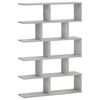 vidaXL Sieninė lentyna Betono pilka 70 x 17 x 101 cm Apdirbta mediena