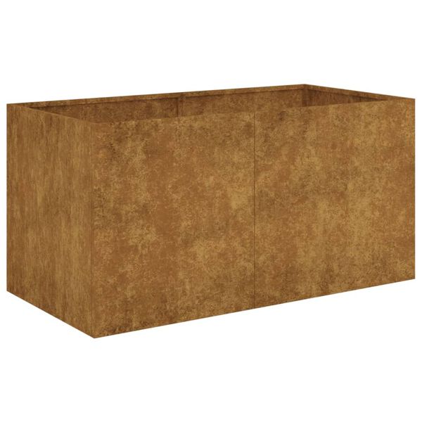 vidaXL Lovelis, 80x40x40cm, Corten plienas