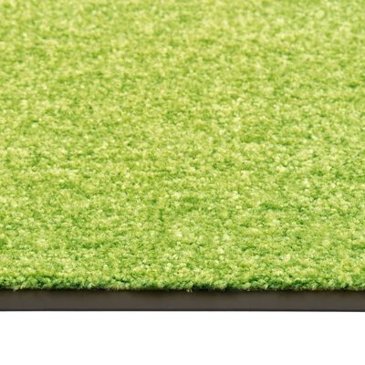 vidaXL Durų kilimėlis, žalios spalvos, 60x90cm, plaunamas